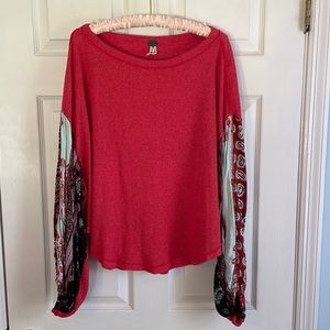 Size L FREE PEOPLE long sleeve pullover